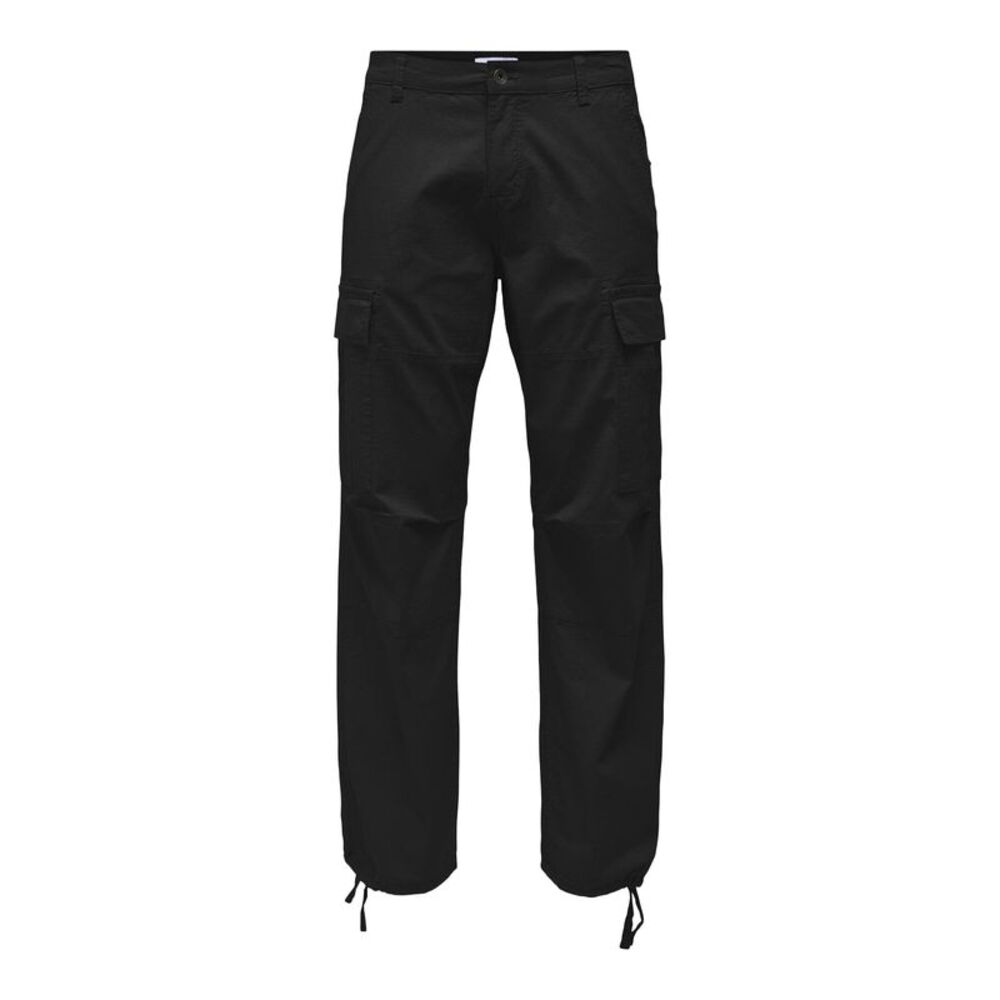 Only Mens Cargo Pants / Black